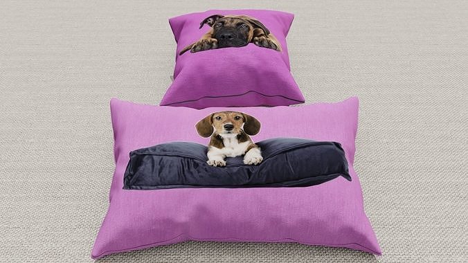 Pillow 3D models Low-poly 3D model