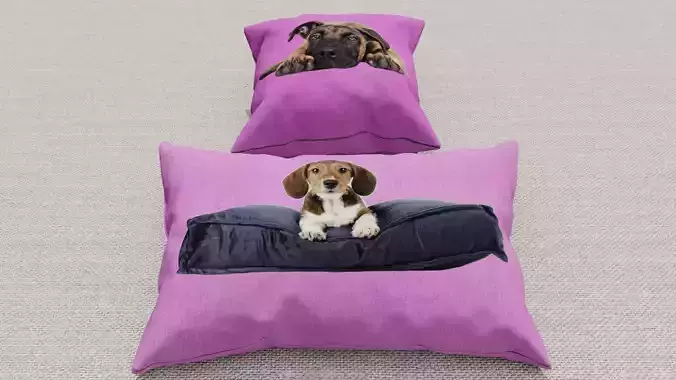 Pillow 3D models