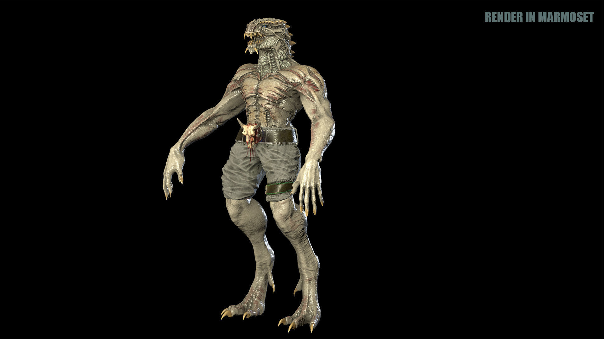 Beast Mutant Pack 2 Low-poly 3D model_10