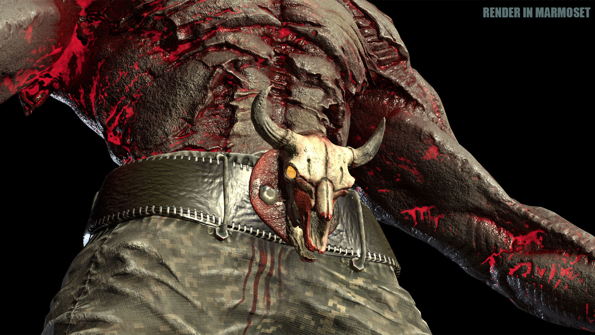 Beast Mutant Pack 2 Low-poly 3D model_8