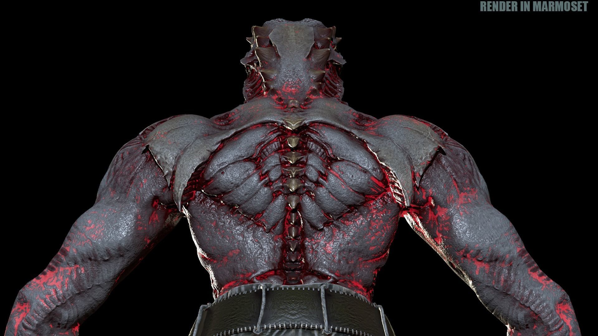 Beast Mutant Pack 2 Low-poly 3D model_40