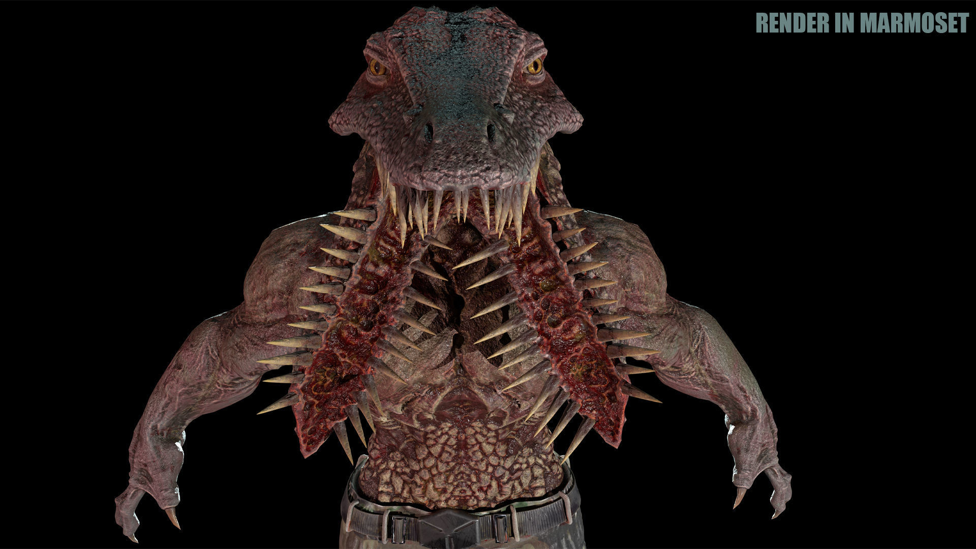 Beast Mutant Pack 2 Low-poly 3D model_21