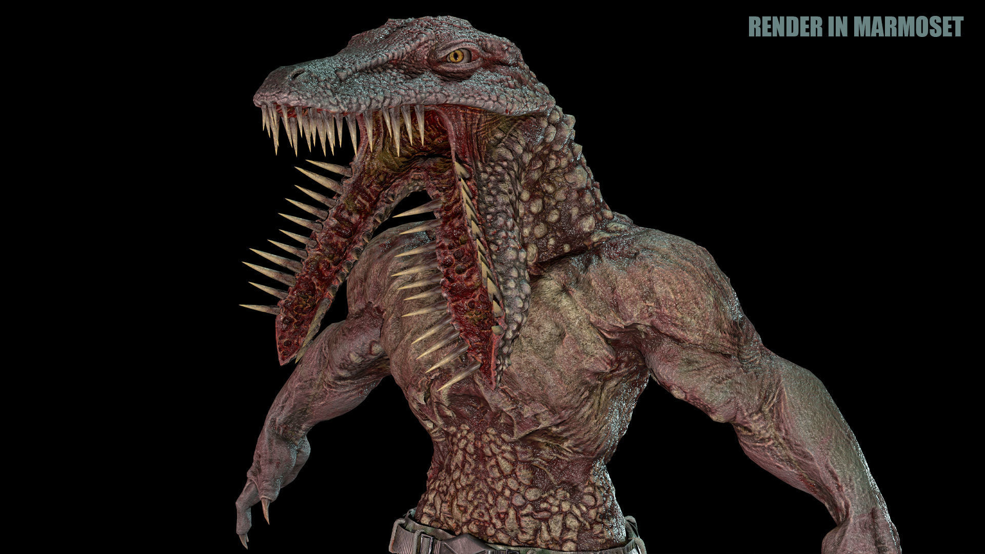 Beast Mutant Pack 2 Low-poly 3D model_42