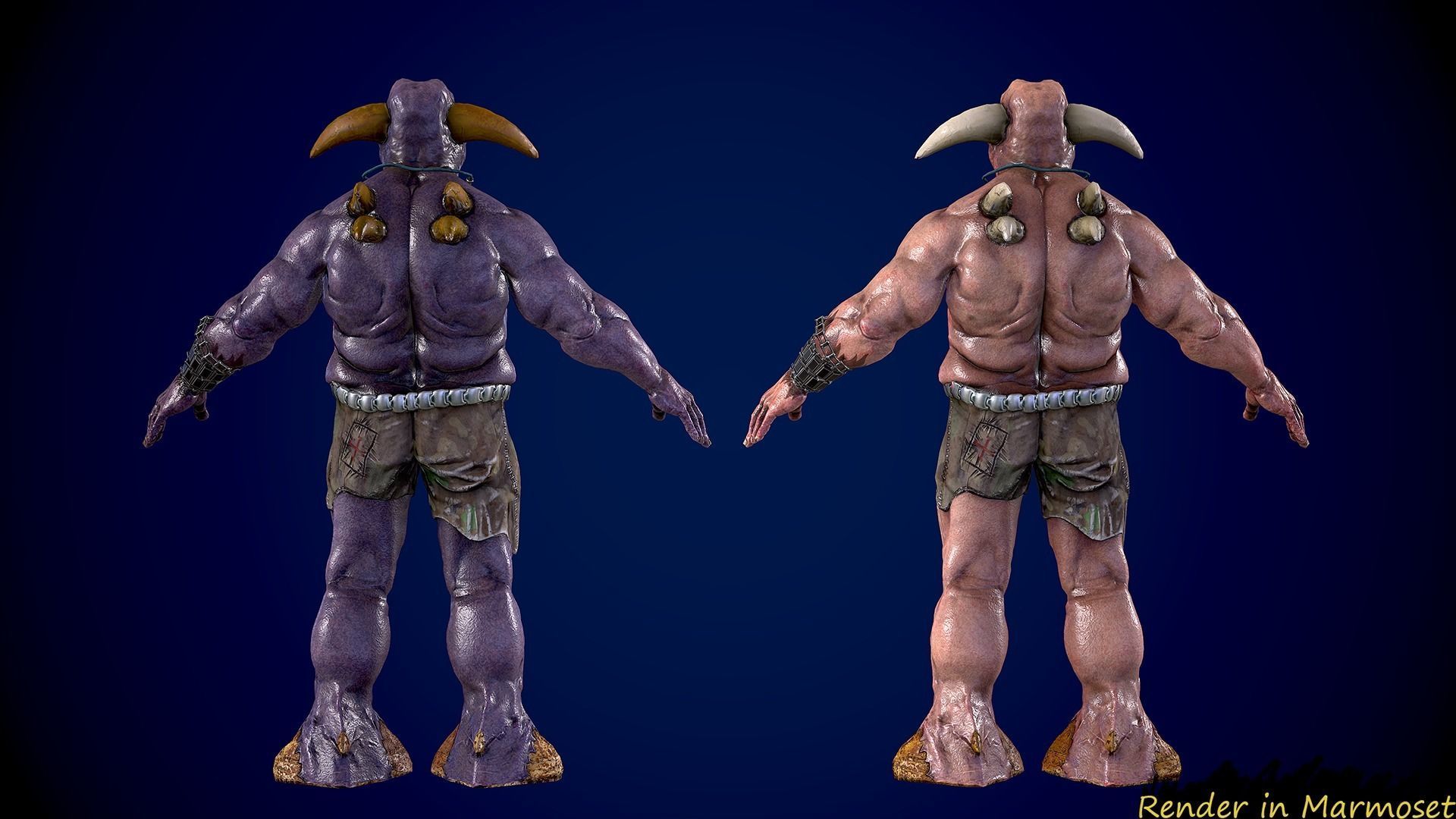 Beast Mutant Pack 2 Low-poly 3D model_38