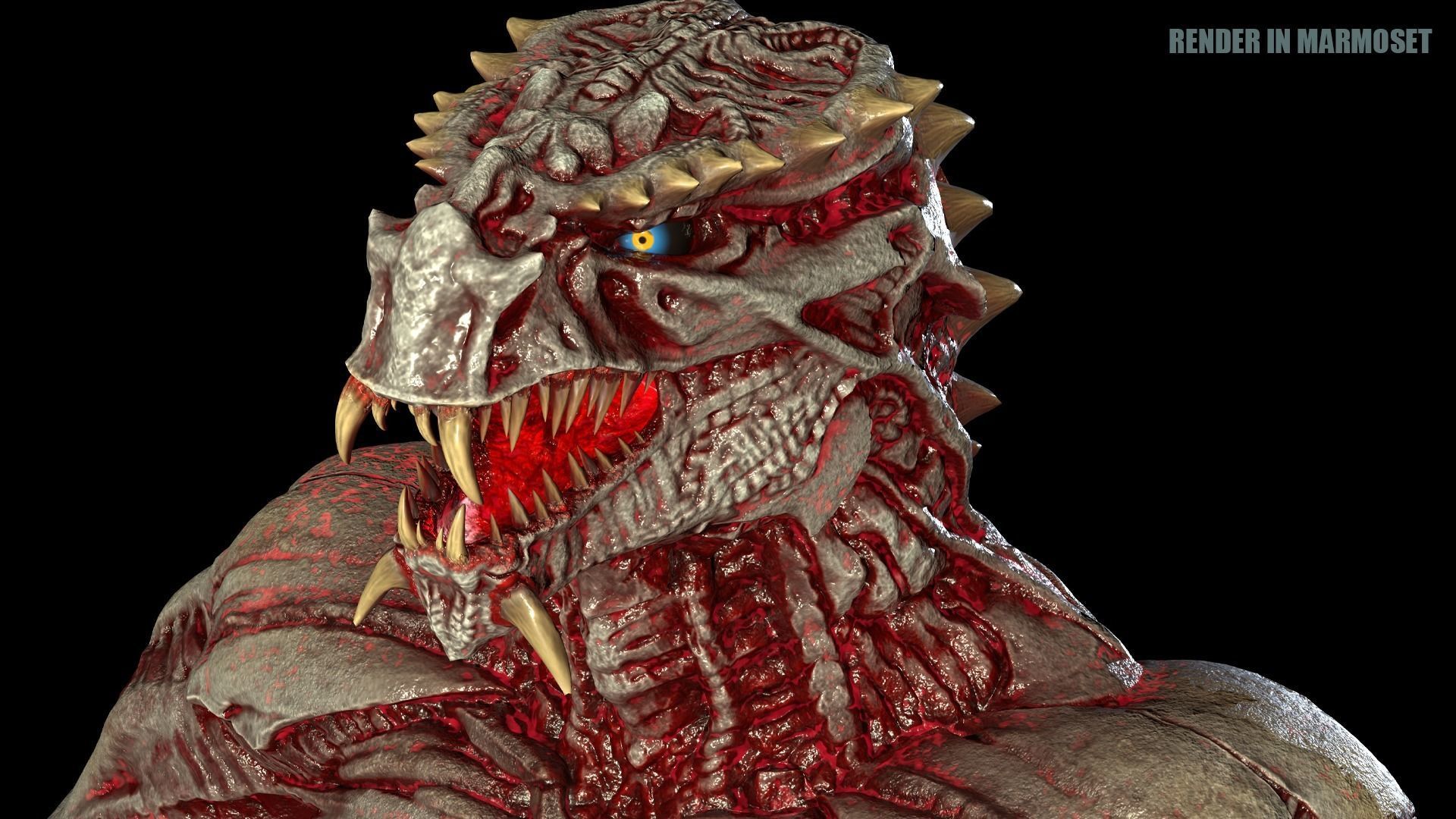 Beast Mutant Pack 2 Low-poly 3D model_25