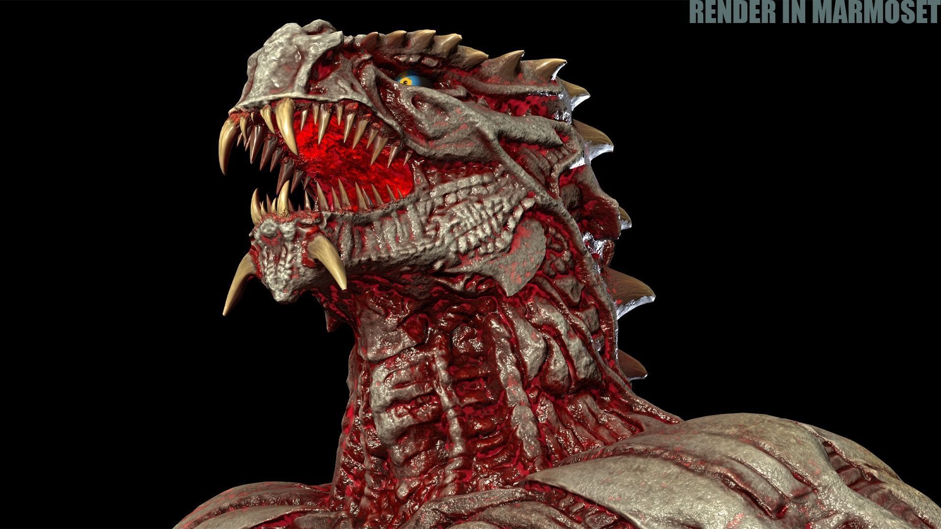 Beast Mutant Pack 2 Low-poly 3D model_22