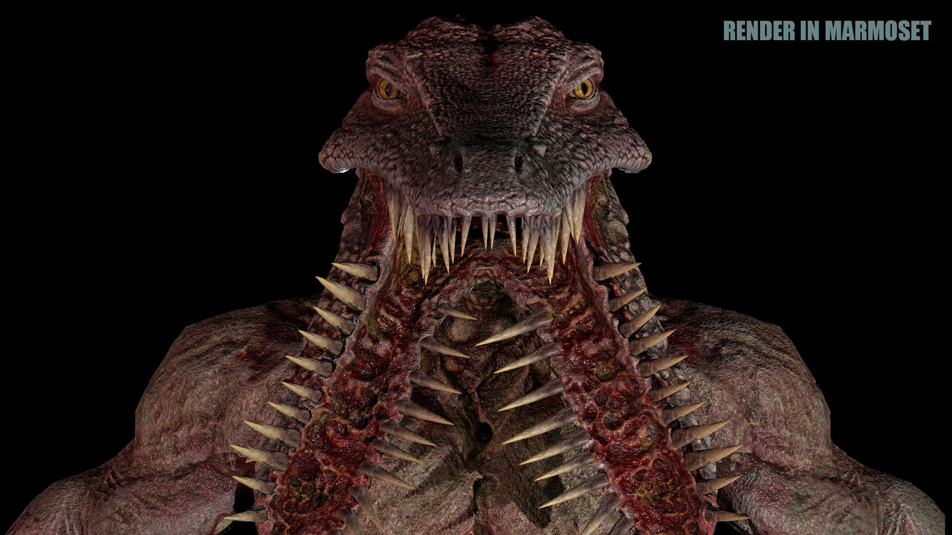 Beast Mutant Pack 2 Low-poly 3D model_36