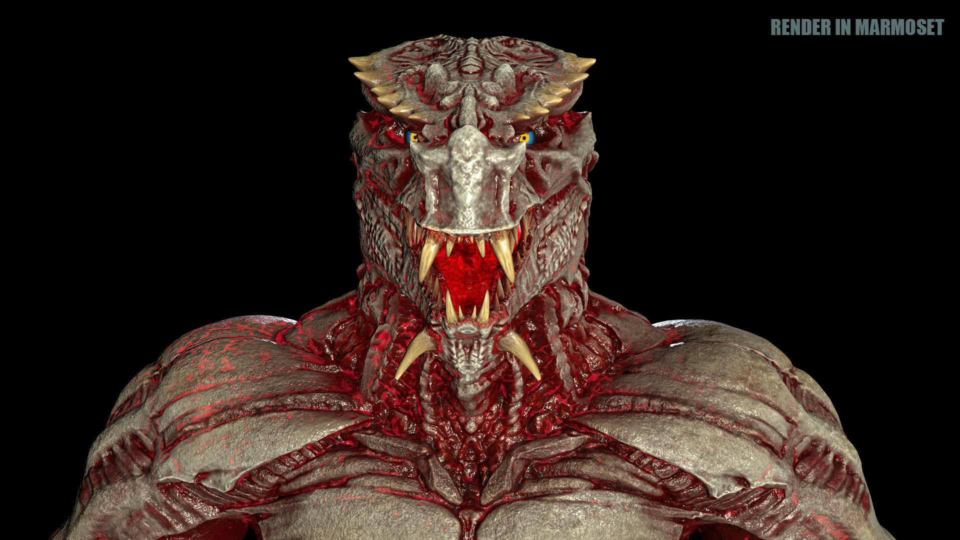 Beast Mutant Pack 2 Low-poly 3D model_6