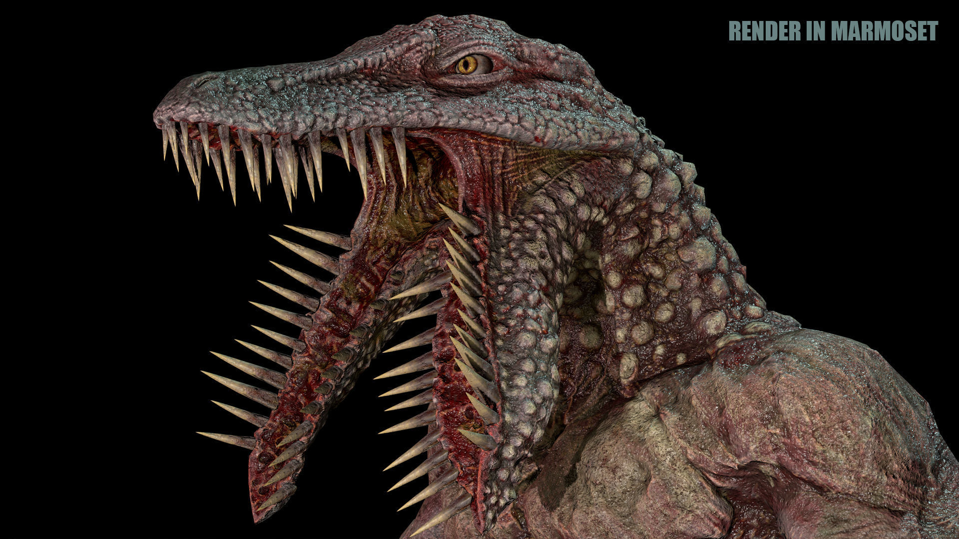 Beast Mutant Pack 2 Low-poly 3D model_39