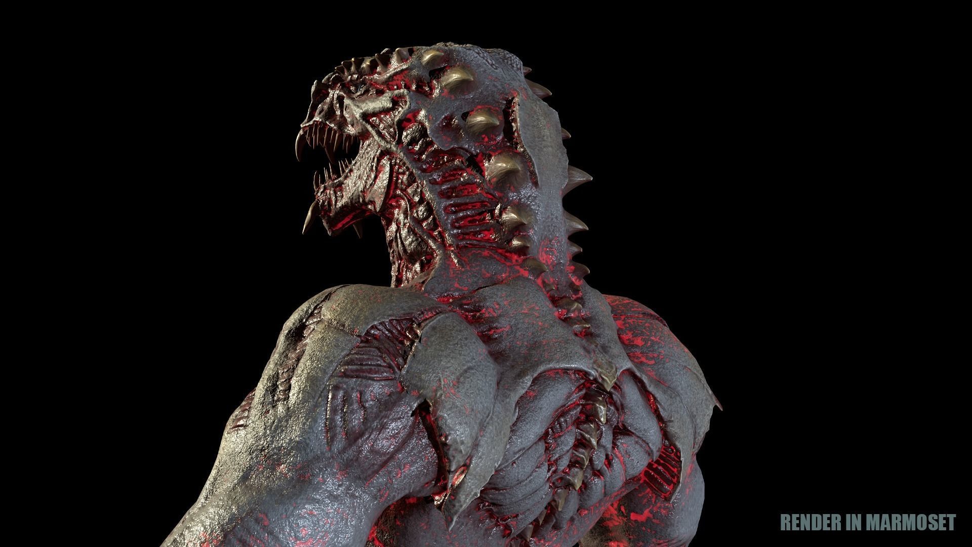 Beast Mutant Pack 2 Low-poly 3D model_45