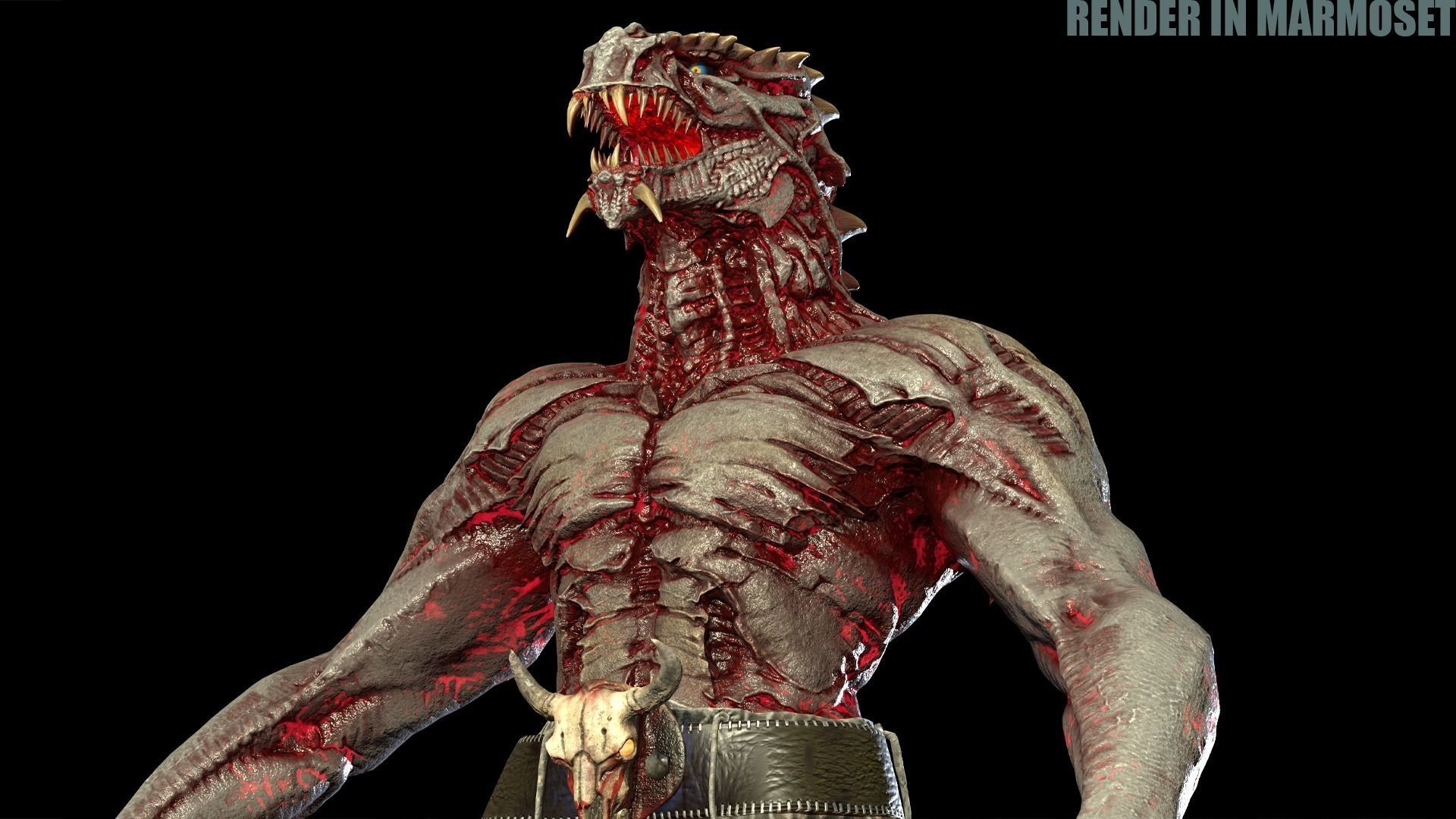 Beast Mutant Pack 2 Low-poly 3D model_28