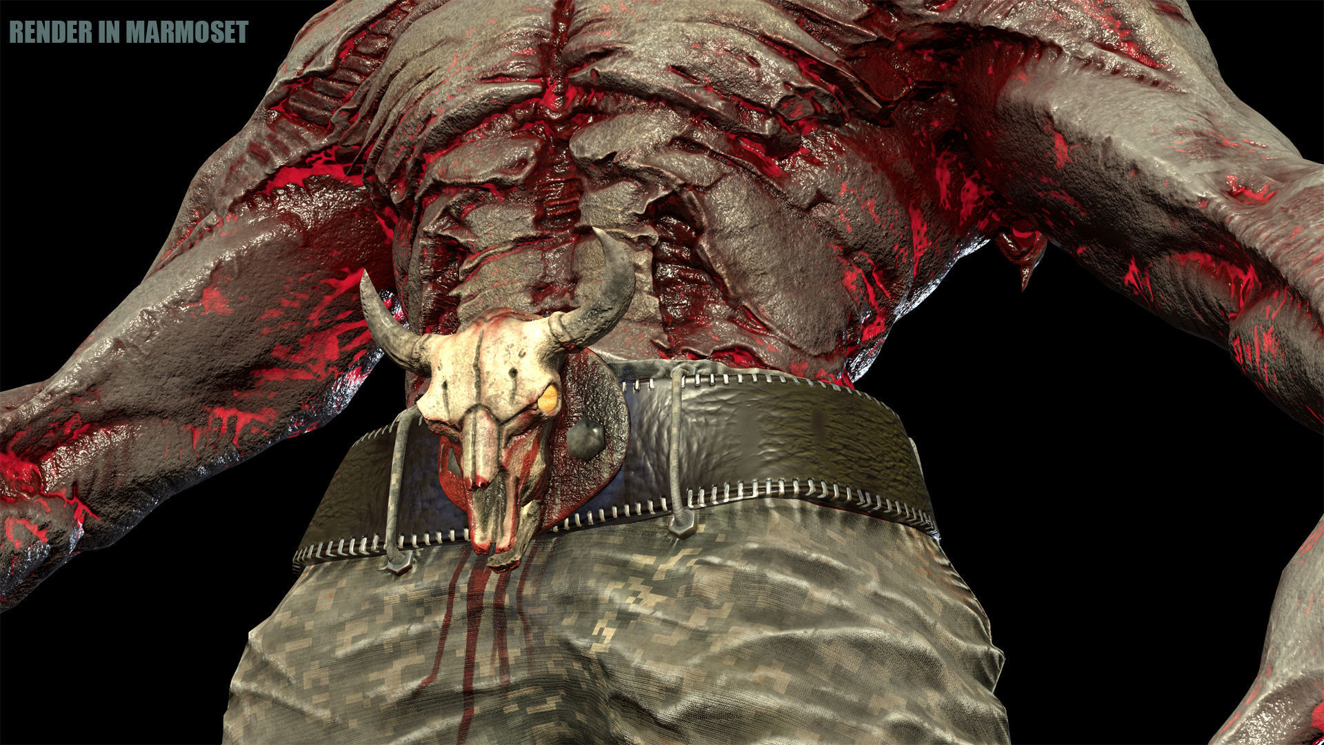 Beast Mutant Pack 2 Low-poly 3D model_7