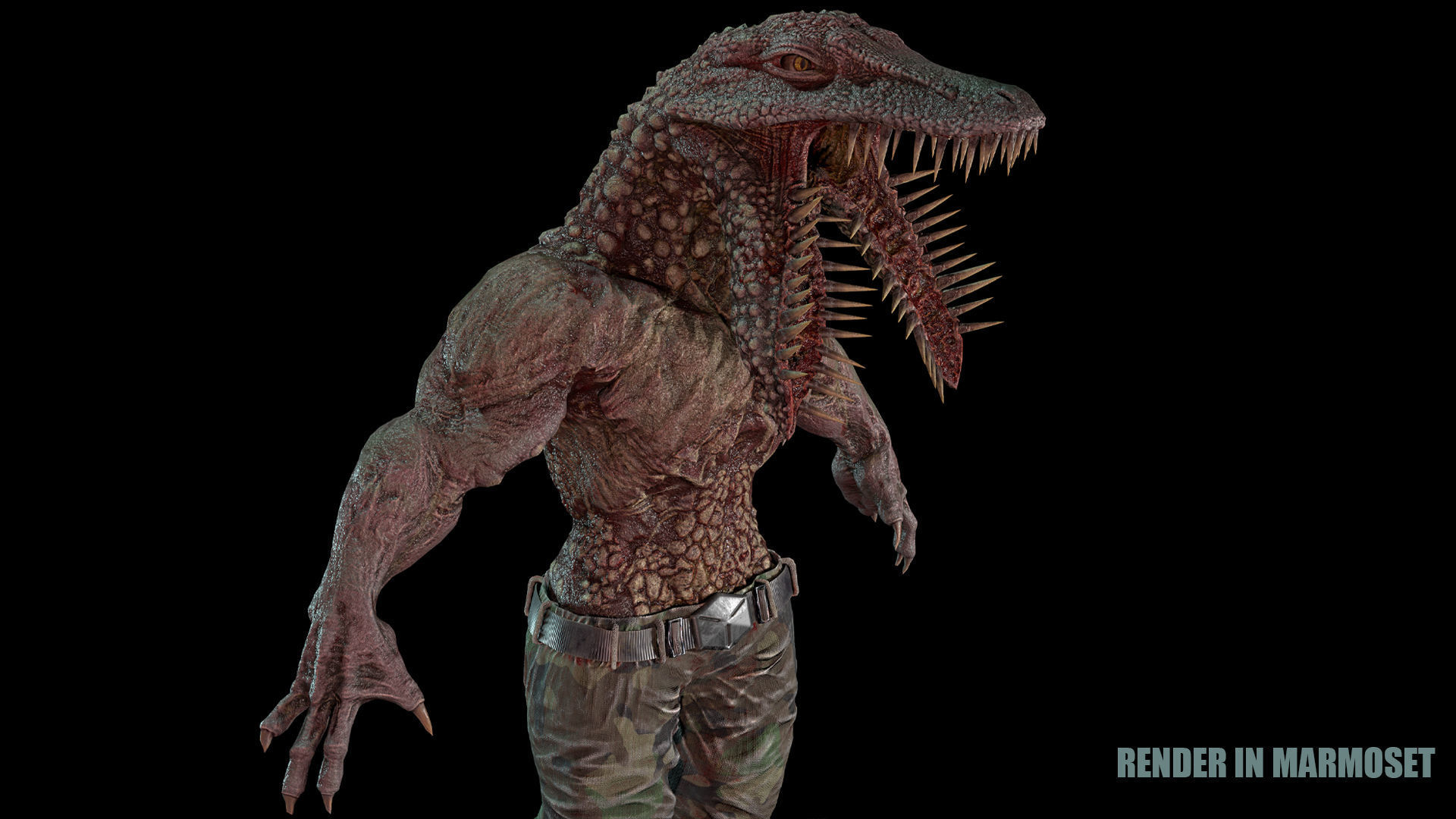 Beast Mutant Pack 2 Low-poly 3D model_24