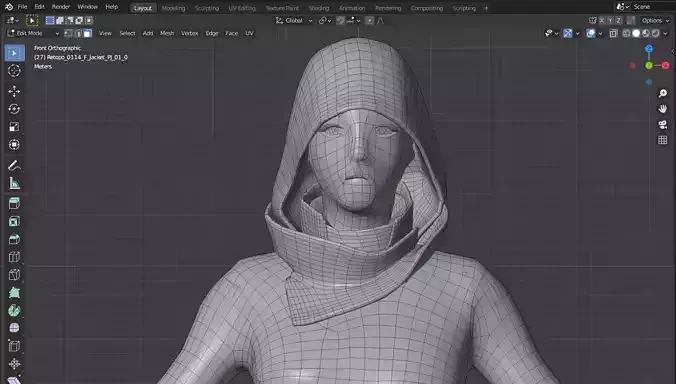 Daemon Girl Base Mesh