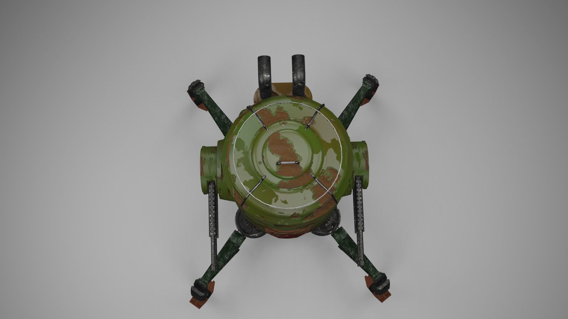 Combat robot 3D model_5