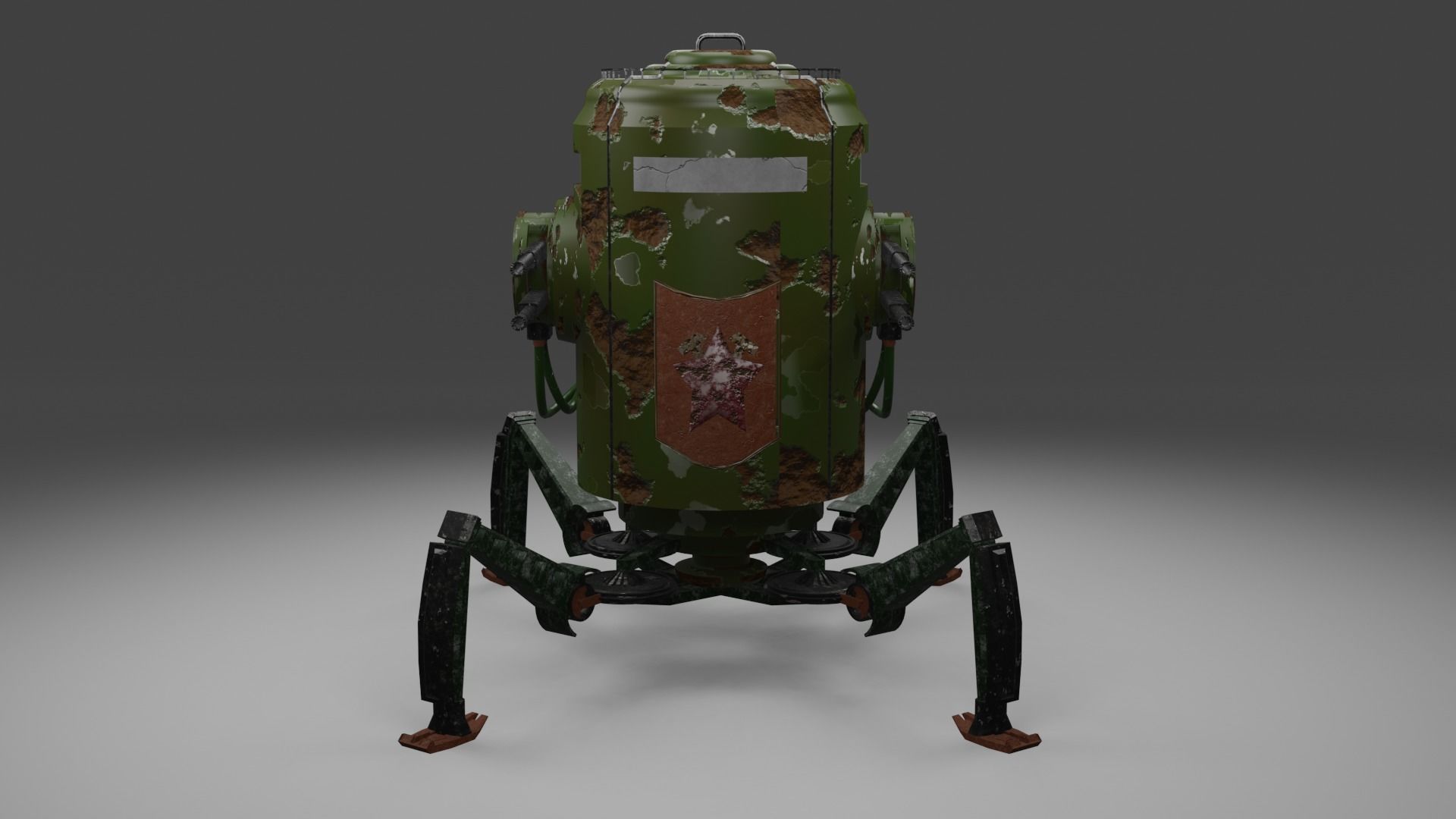 Combat robot 3D model_3