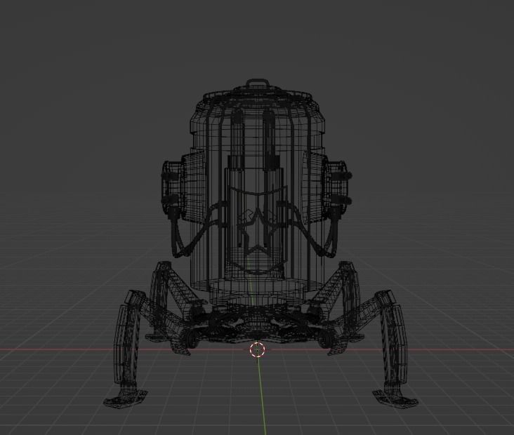 Combat robot 3D model_1