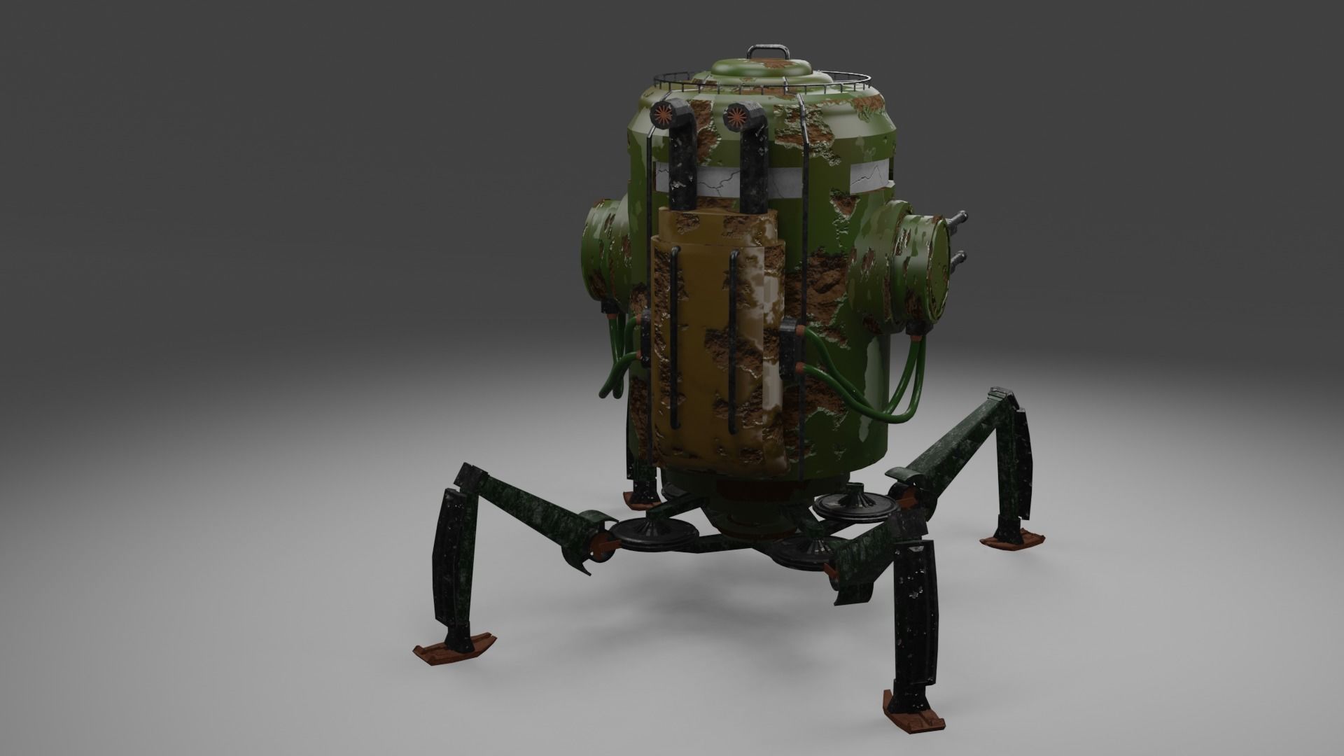 Combat robot 3D model_4