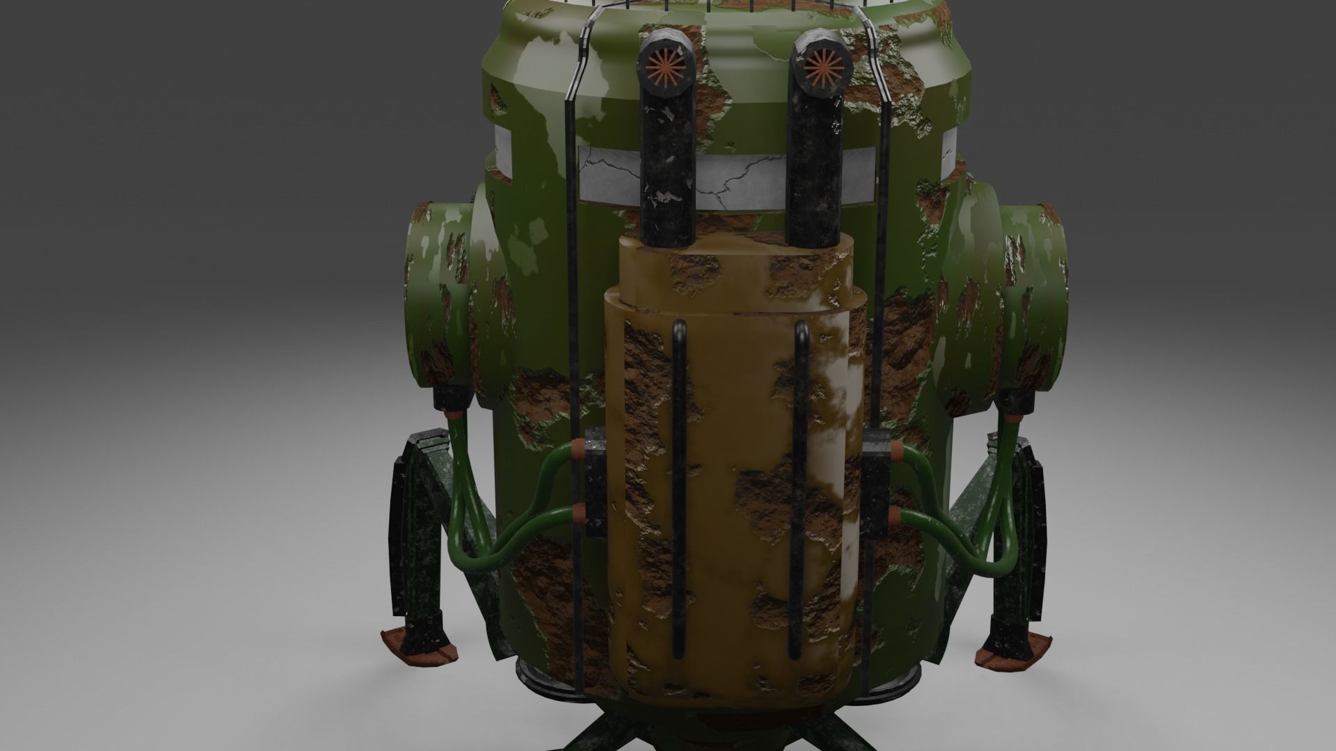 Combat robot 3D model_7