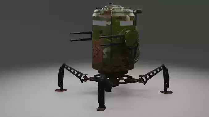 Combat robot 3D model