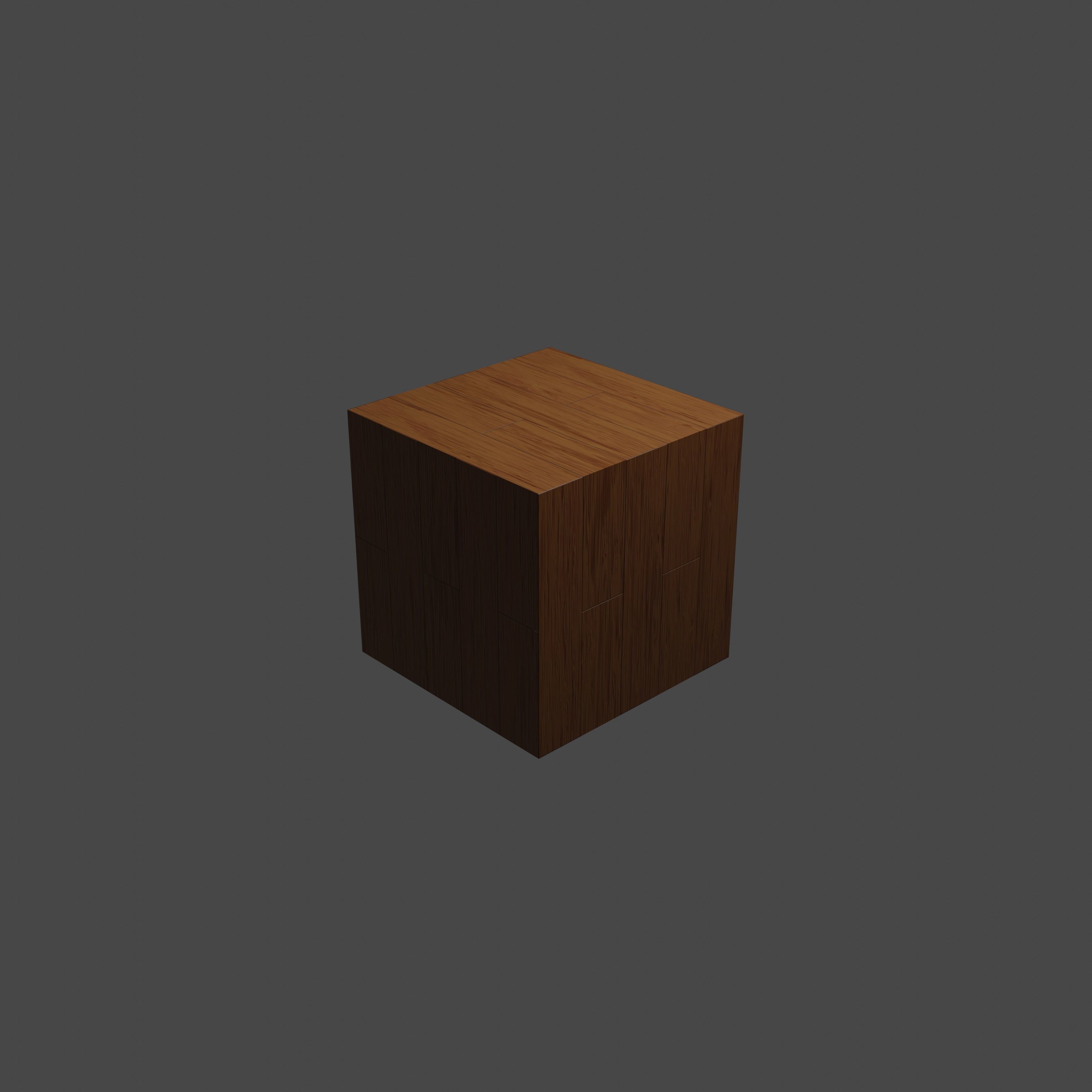 English Brown Oak Wood Texture 3D model_1