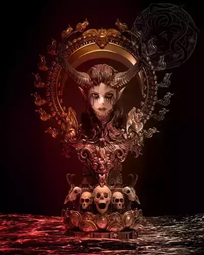 THE GUARDIAN OF GEHENNA BY CREATIVE GEEK MB 3D print model