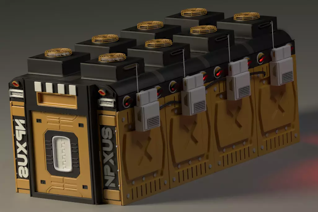 Container 3D model