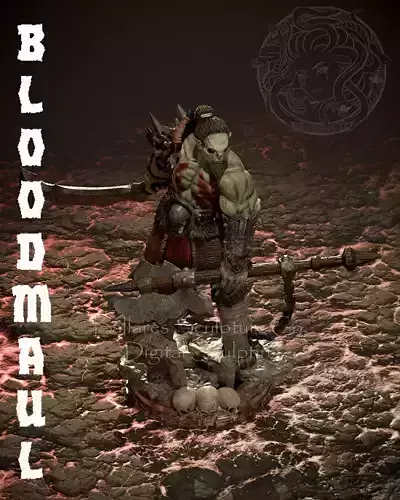 BLOODMAUL THE ORC WARRIOR BY CREATIVE GEEK MB