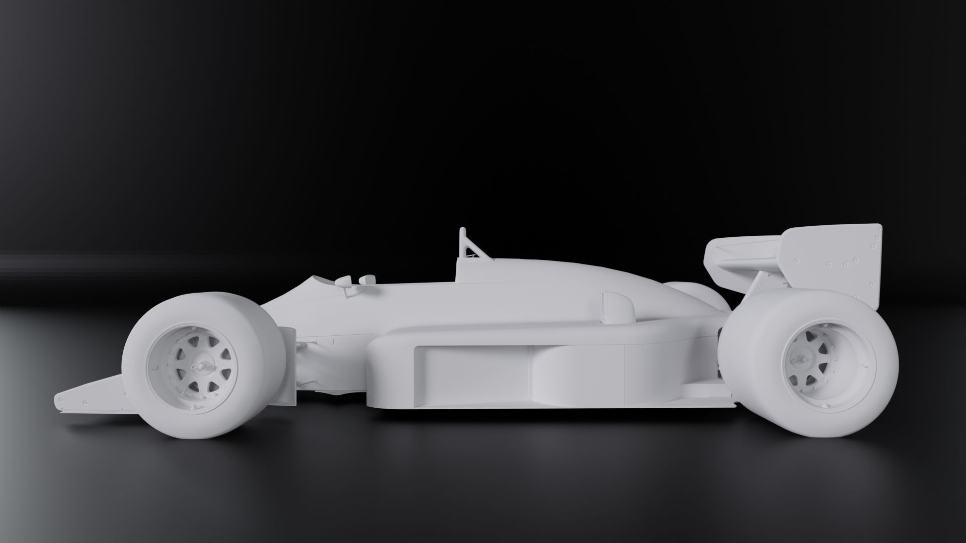 Lotus 98T Low Poly PRINT AND 3D MODEL RACE CAR FORMULA 1  Low-poly 3D model_1