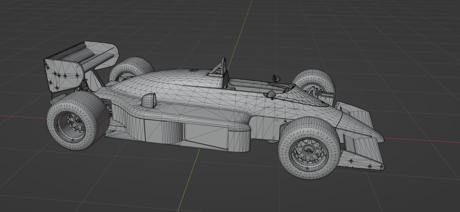 Lotus 98T Low Poly PRINT AND 3D MODEL RACE CAR FORMULA 1  Low-poly 3D model_6