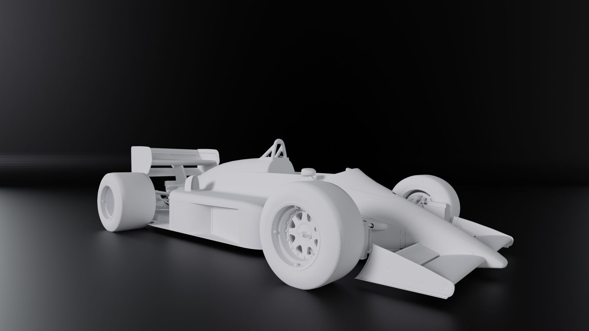 Lotus 98T Low Poly PRINT AND 3D MODEL RACE CAR FORMULA 1  Low-poly 3D model_3