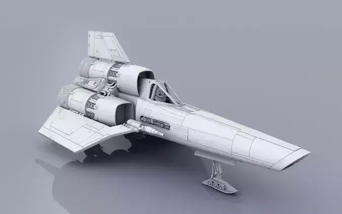 Original BattleStar Galactica Colonial Viper 1-32 scale 3D print model