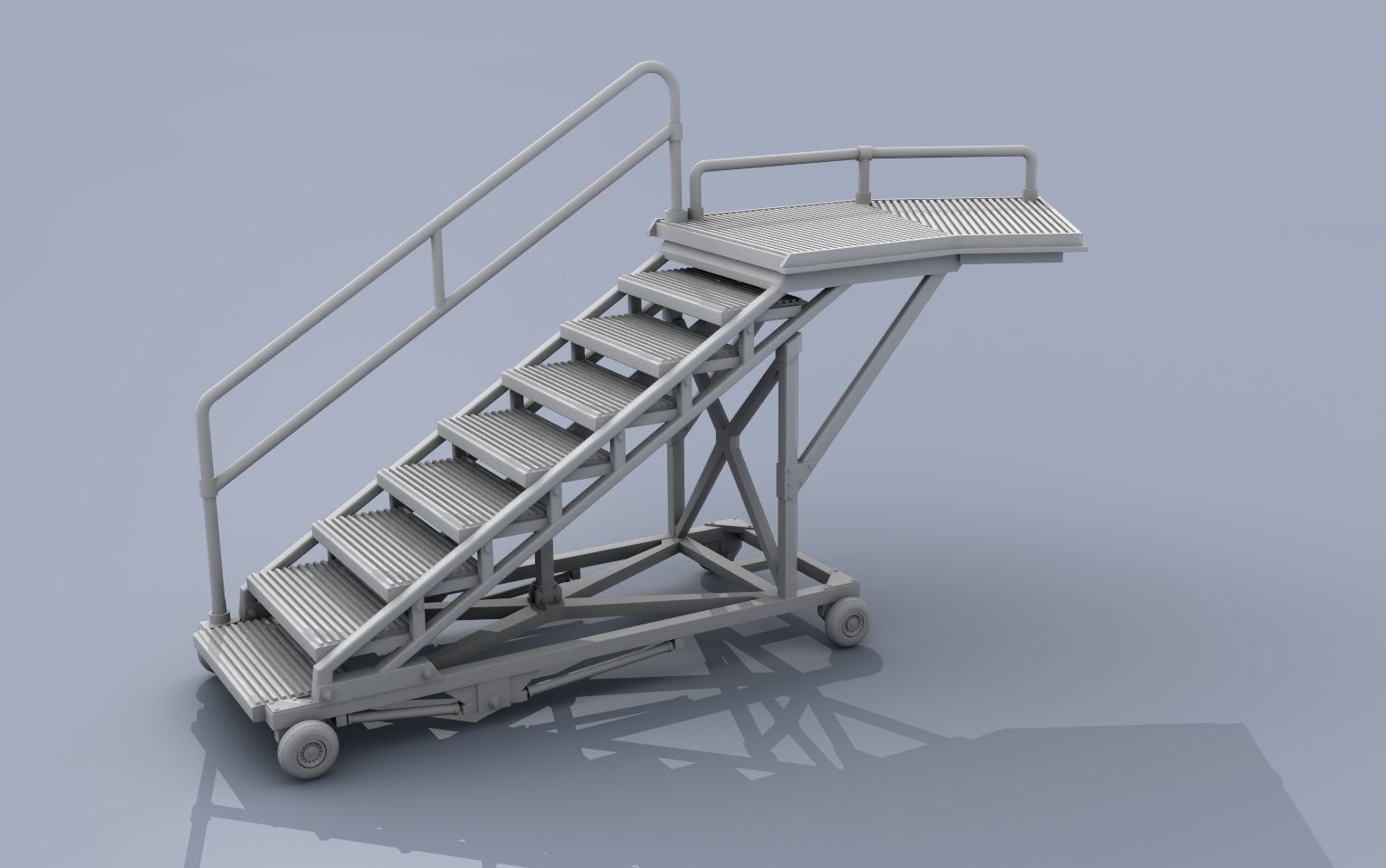 BattleStar Galactica Colonial Viper Launch Pad 1-24 scale 3D print model_2