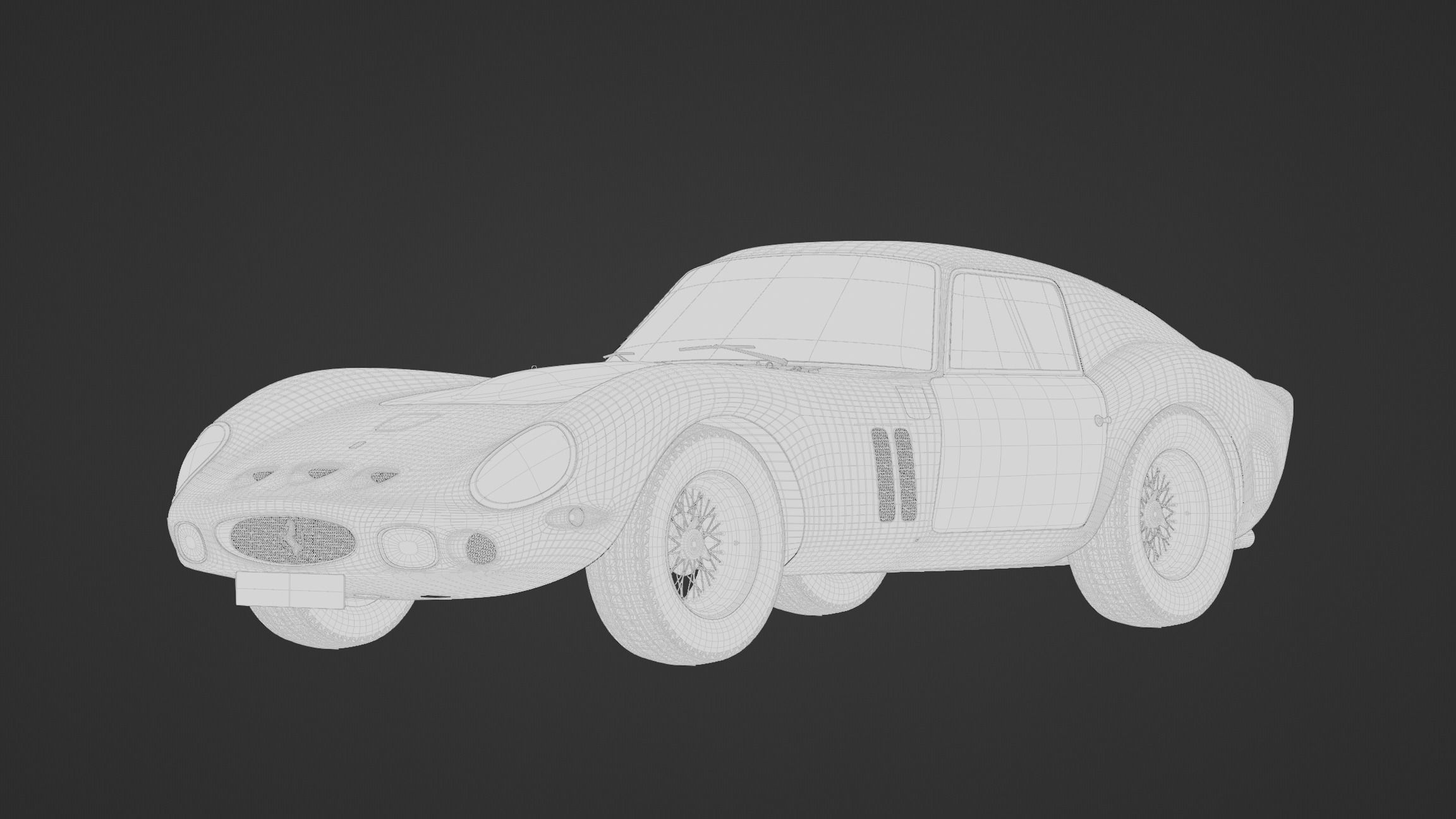 Ferrari 250 GTO - The Greatest Ferrari Ever Made Low-poly 3D model_7