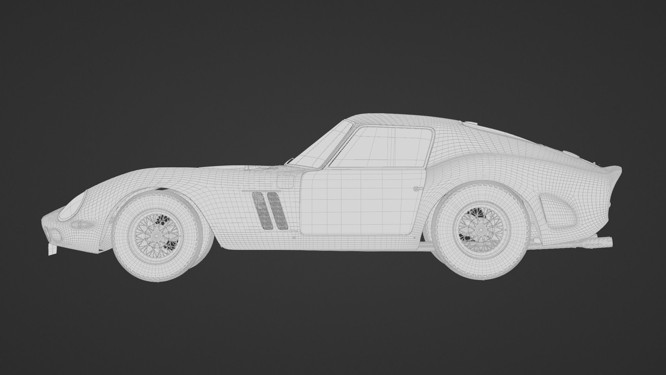 Ferrari 250 GTO - The Greatest Ferrari Ever Made Low-poly 3D model_10