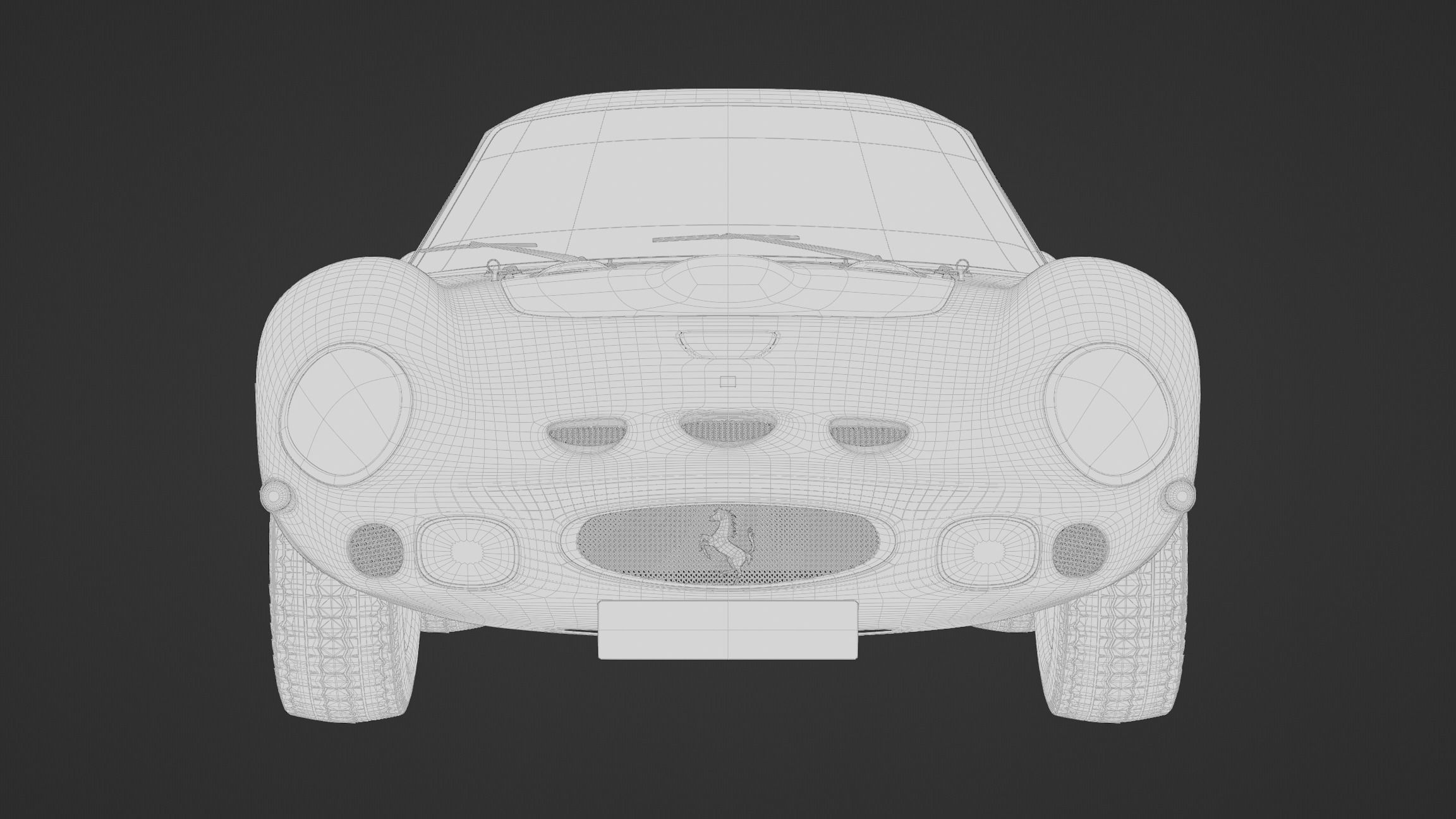 Ferrari 250 GTO - The Greatest Ferrari Ever Made Low-poly 3D model_6