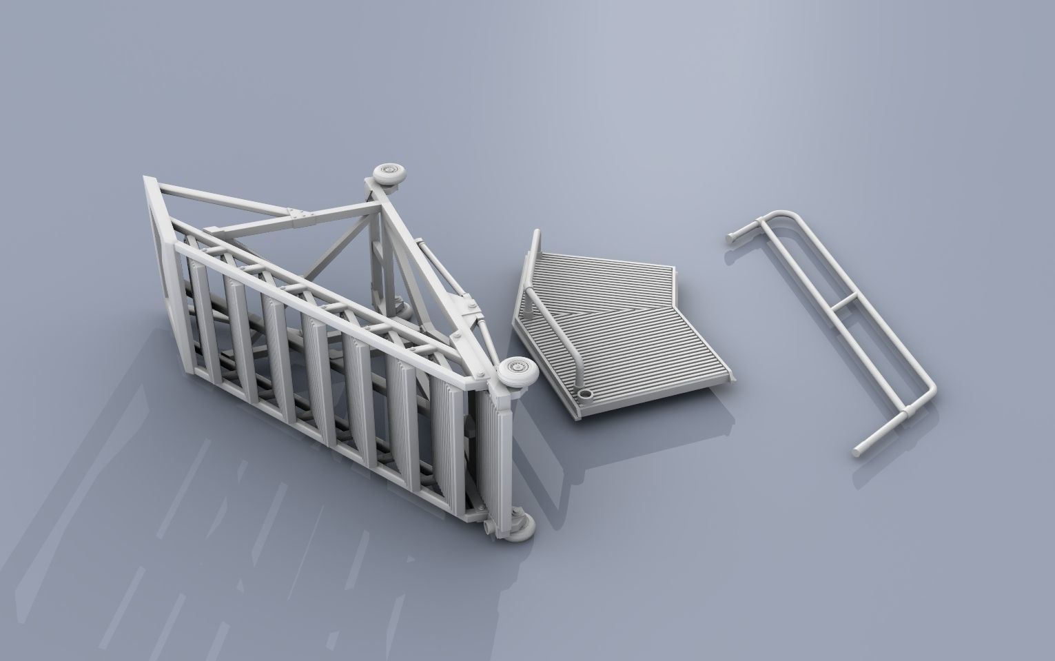 BattleStar Galactica Colonial Viper Launch Pad 1-32 scale 3D print model_3