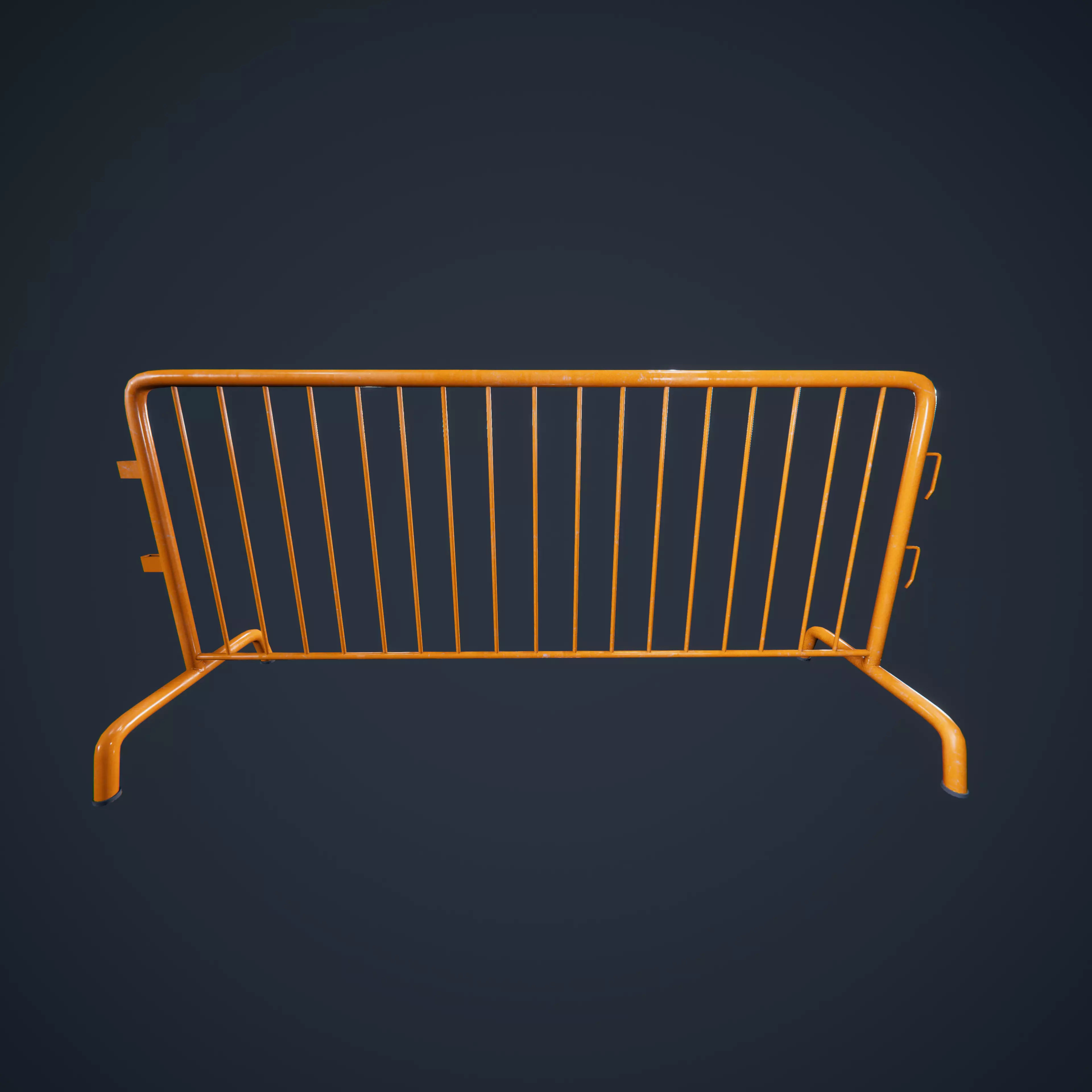 Barricade Fence Low-poly 3D model