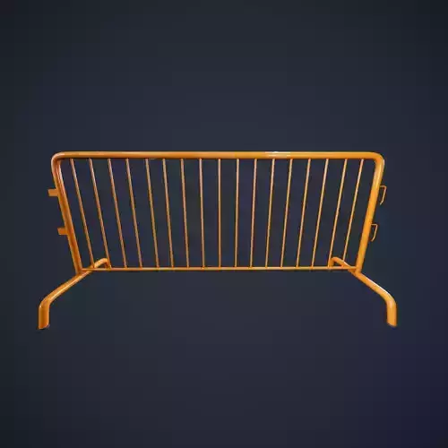 Barricade Fence Low-poly 3D model