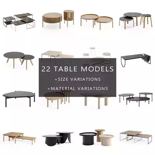 Bolia Coffee Table Collection Vol1 