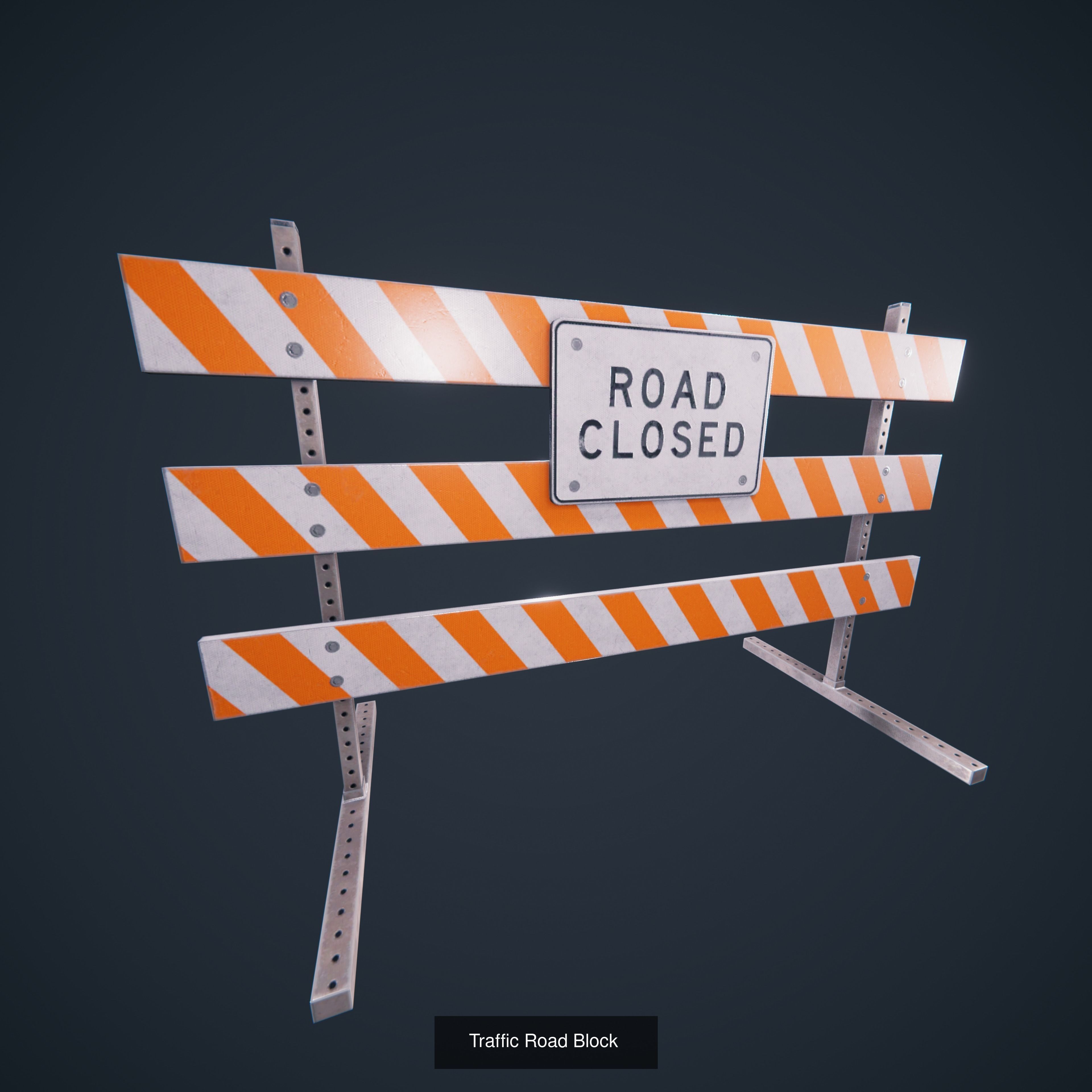 Traffic Safety 3D Model Collection_3