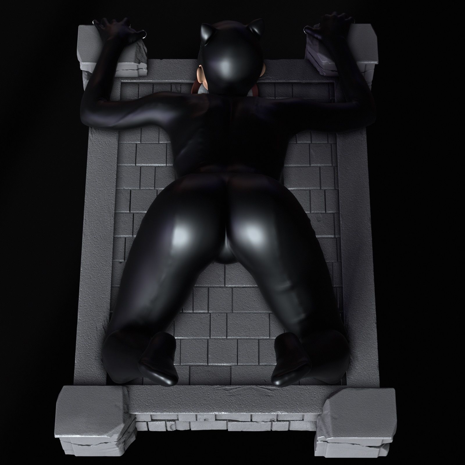 Catwoman Phone Holder 2 3D print model_12