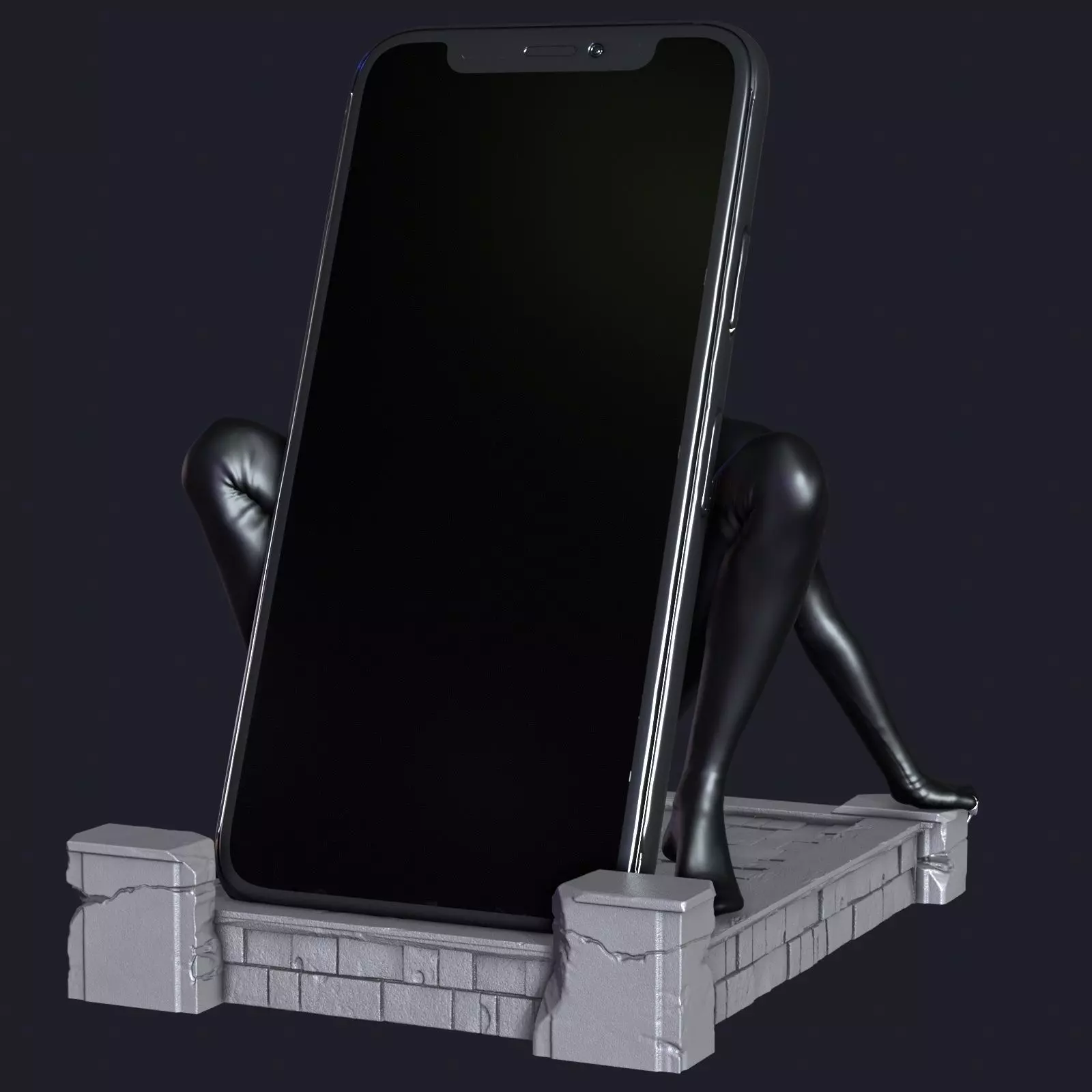 Catwoman Phone Holder 4 3D print model