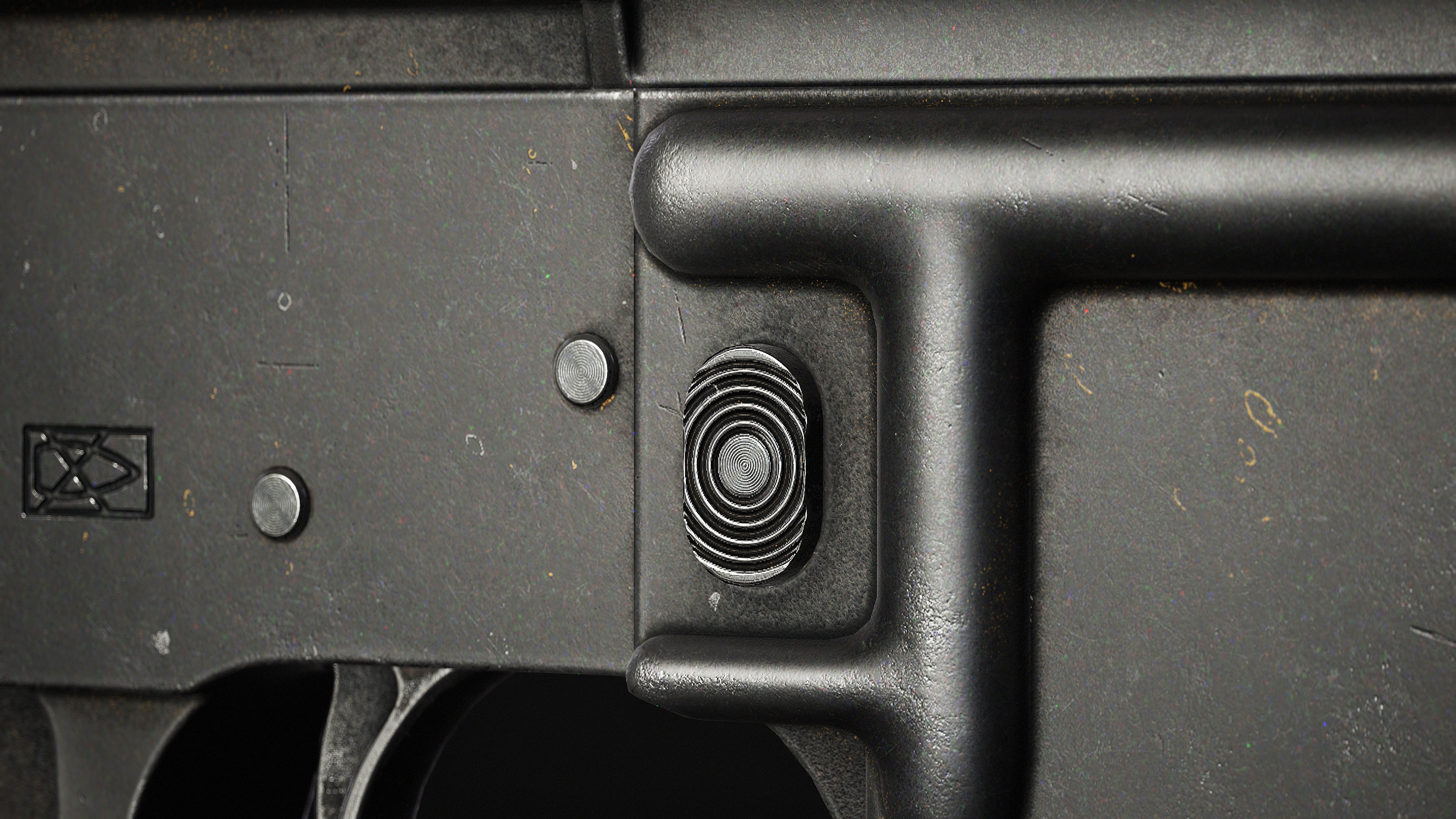 AR15 Receiver AAA Game Asset Low-poly 3D model_13