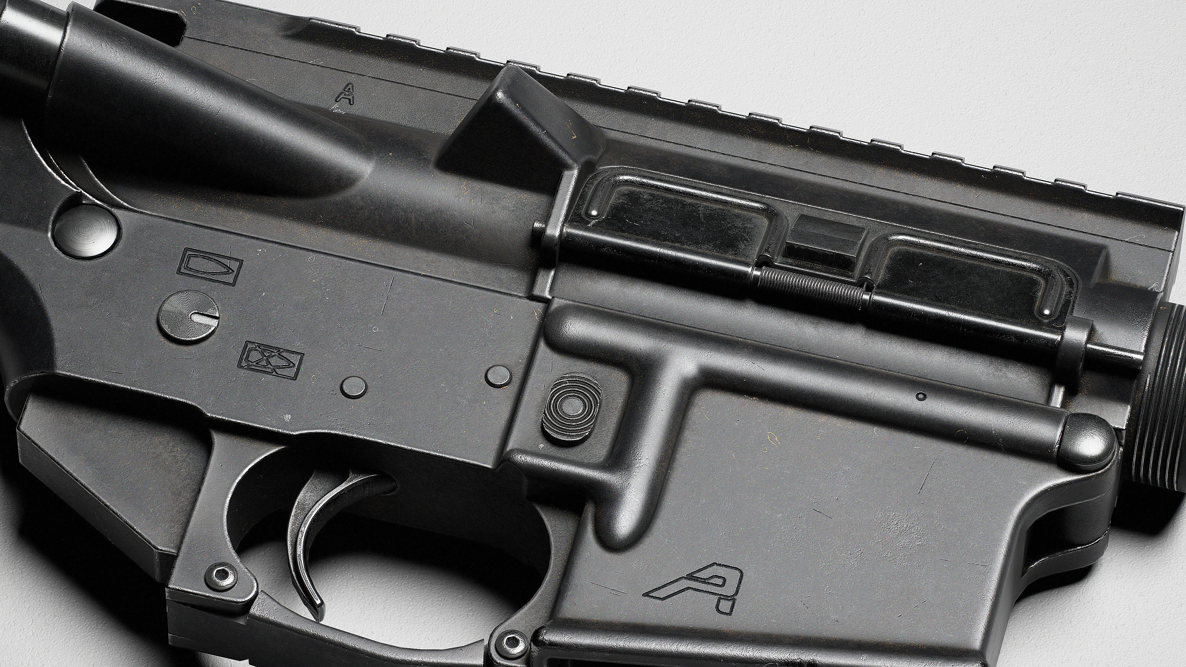 AR15 Receiver AAA Game Asset Low-poly 3D model_5