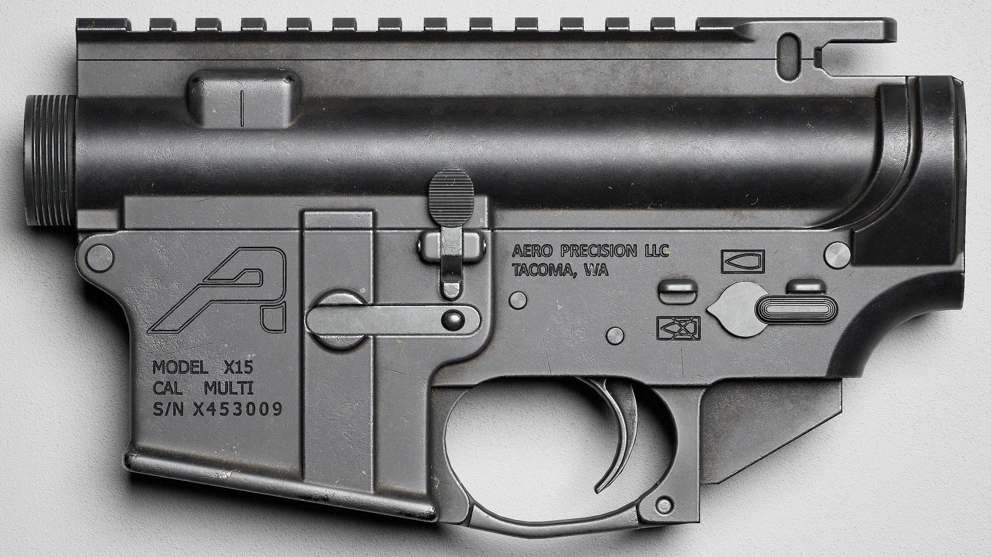 AR15 Receiver AAA Game Asset Low-poly 3D model_2