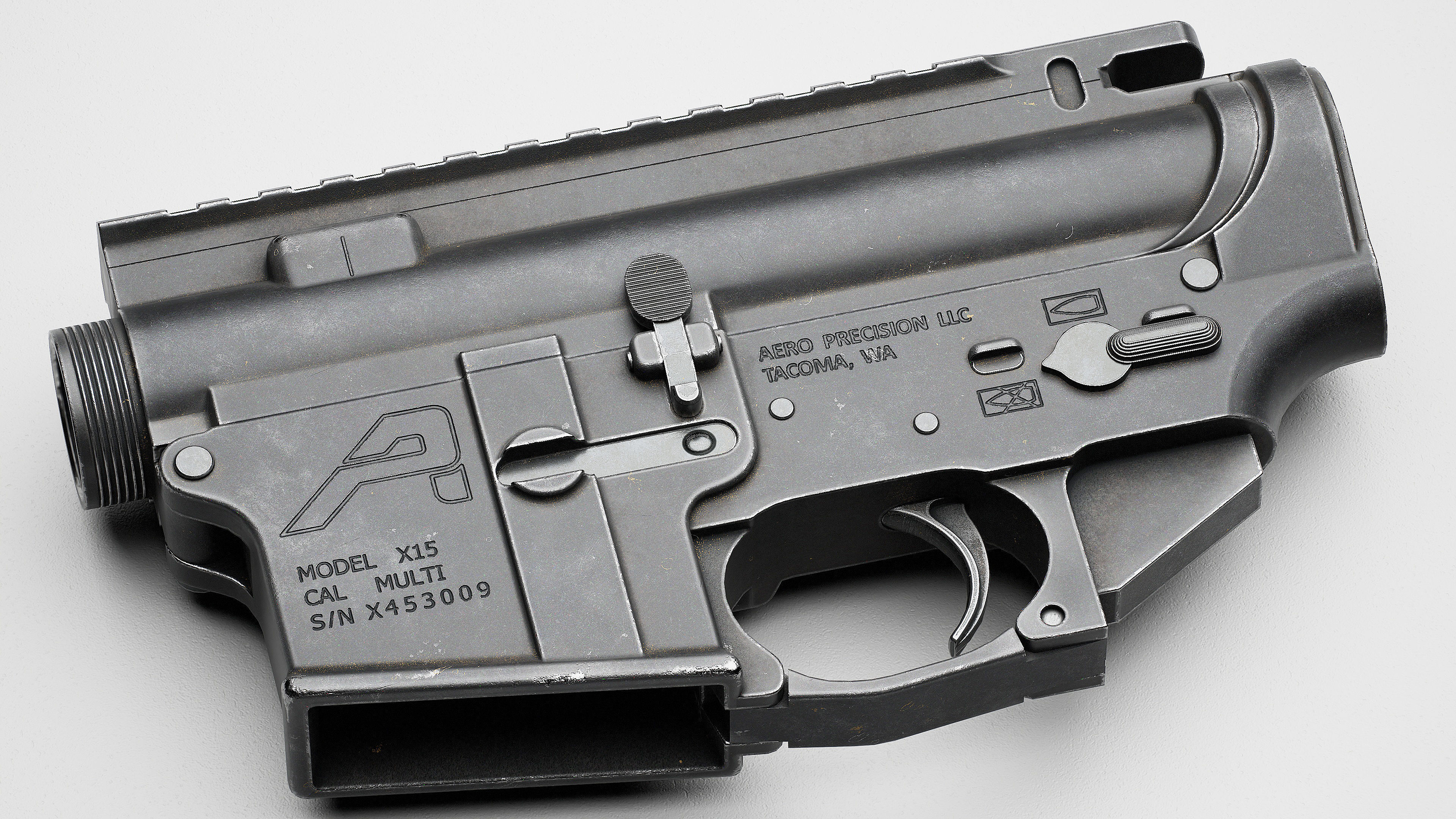 AR15 Receiver AAA Game Asset Low-poly 3D model_7