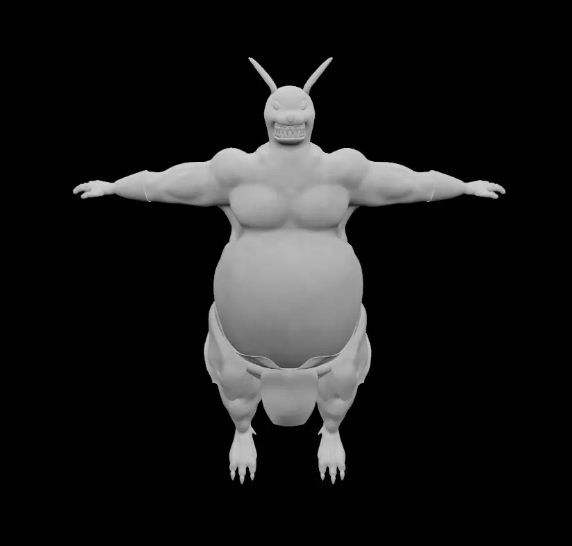 Monster character  3D model_0