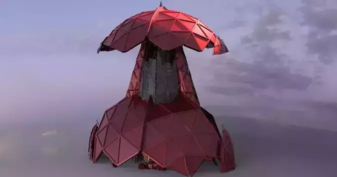 Ruby sci fi Tower 3 3D model