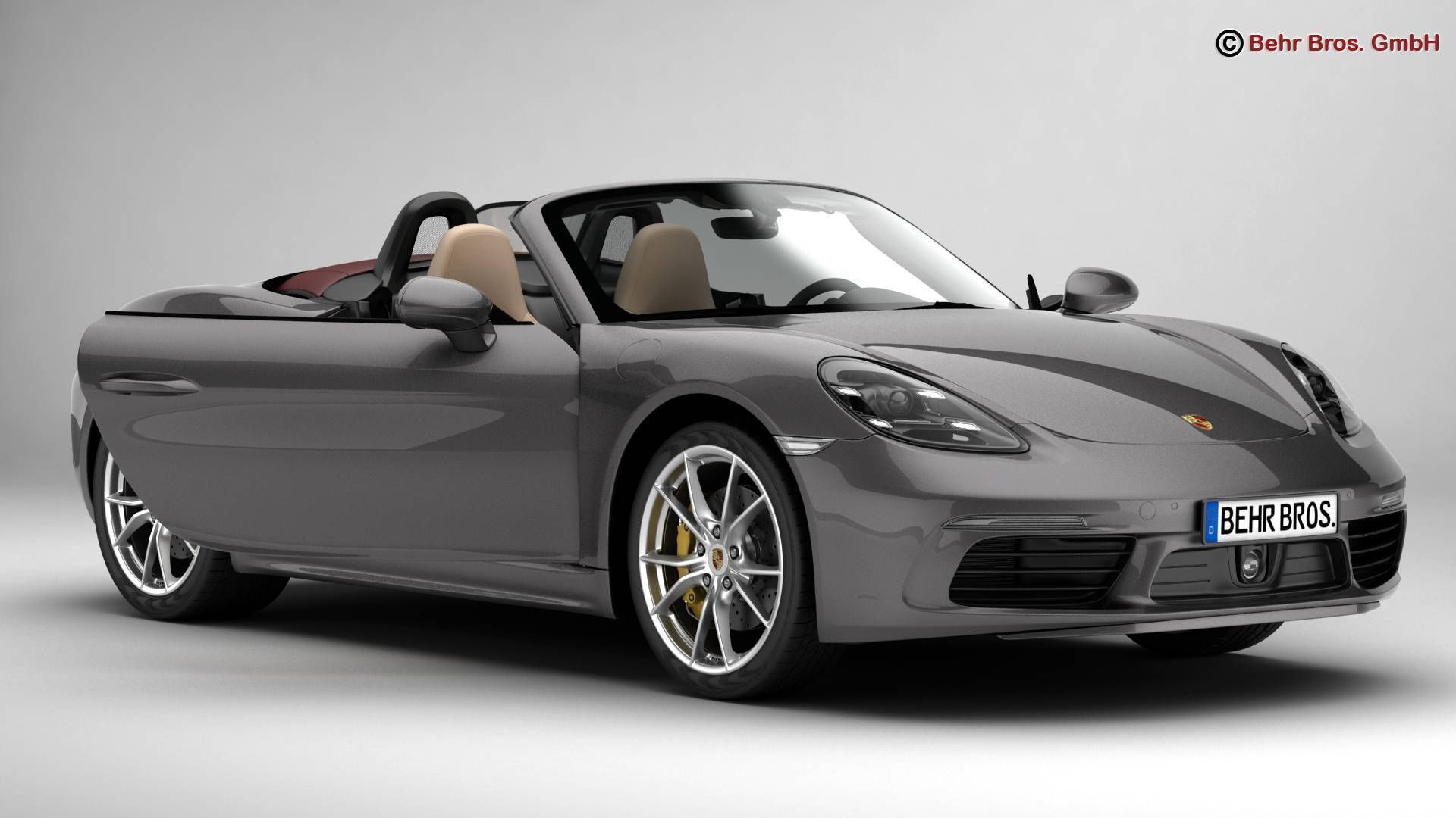 Porsche 718 Boxster 2017 3D model_2
